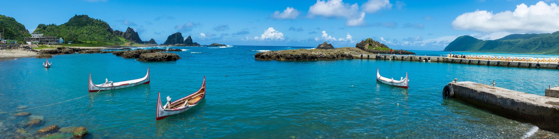 Aboriginal Canoe on the Beach of Lanyu, Taiwan