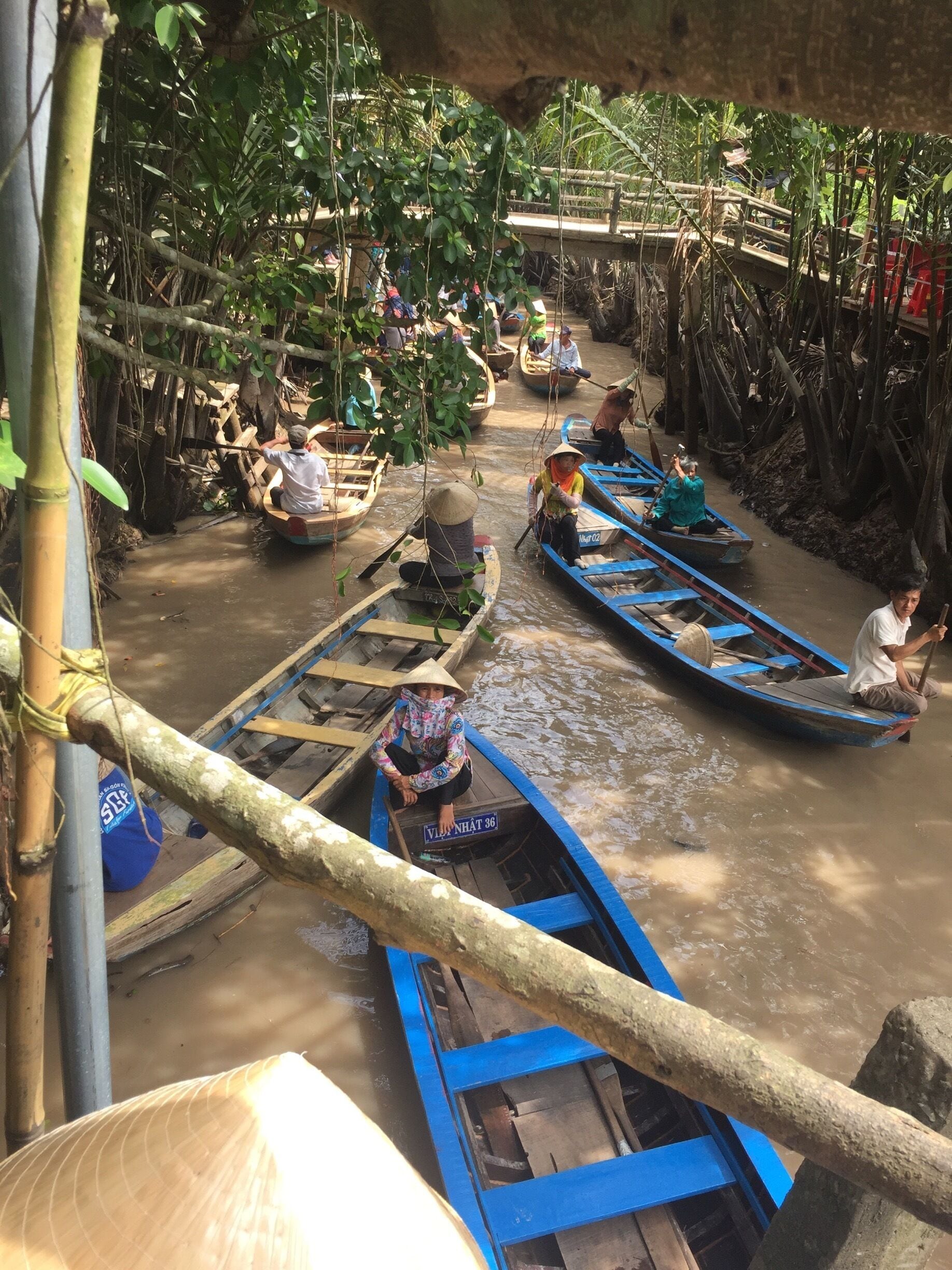 One of the canal of Mekong delta. It’s an hour away from Ho Chi Minh City. 