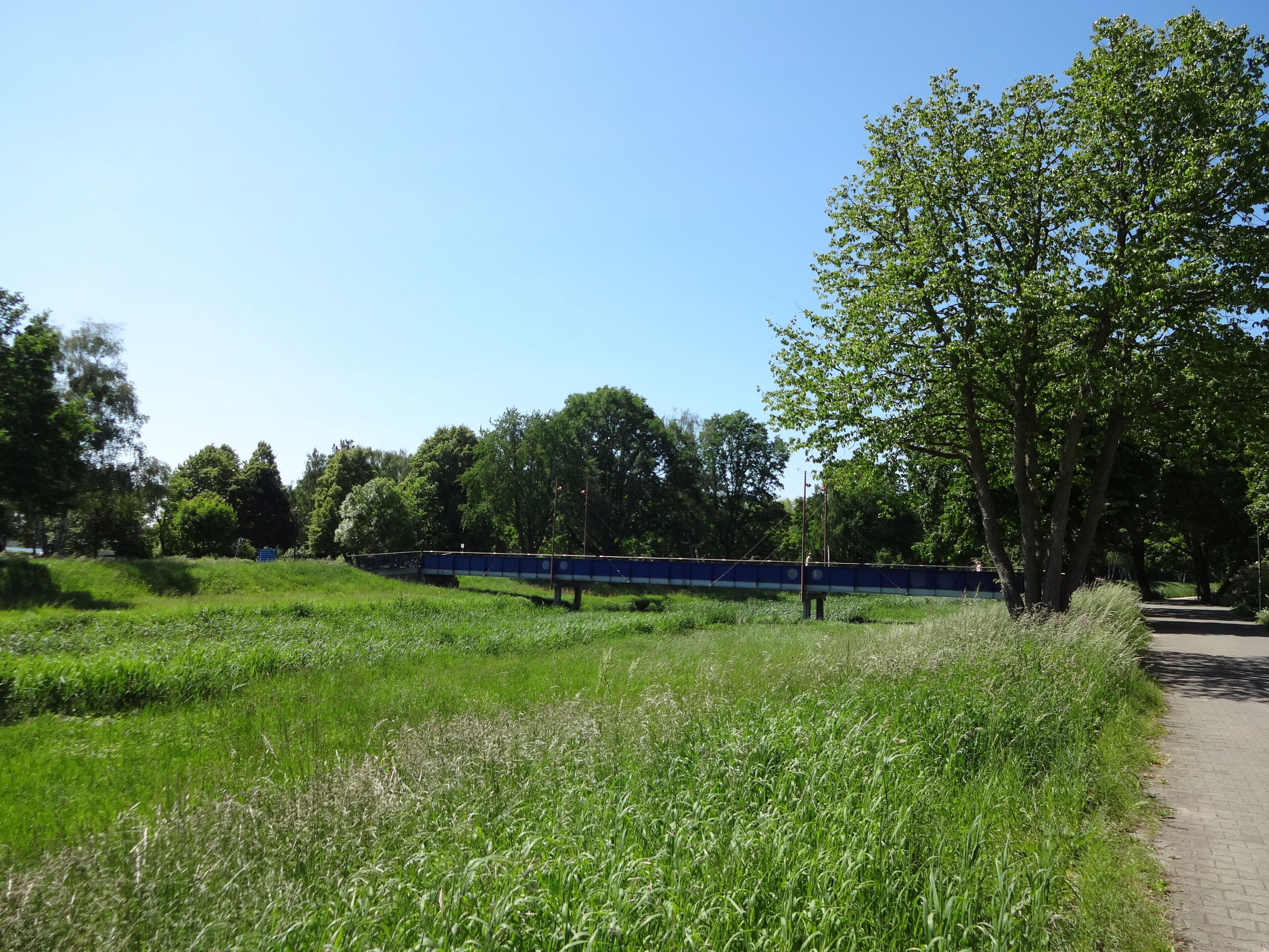 Brücke am Seeblick über die Schwarze Elster in Senftenberg