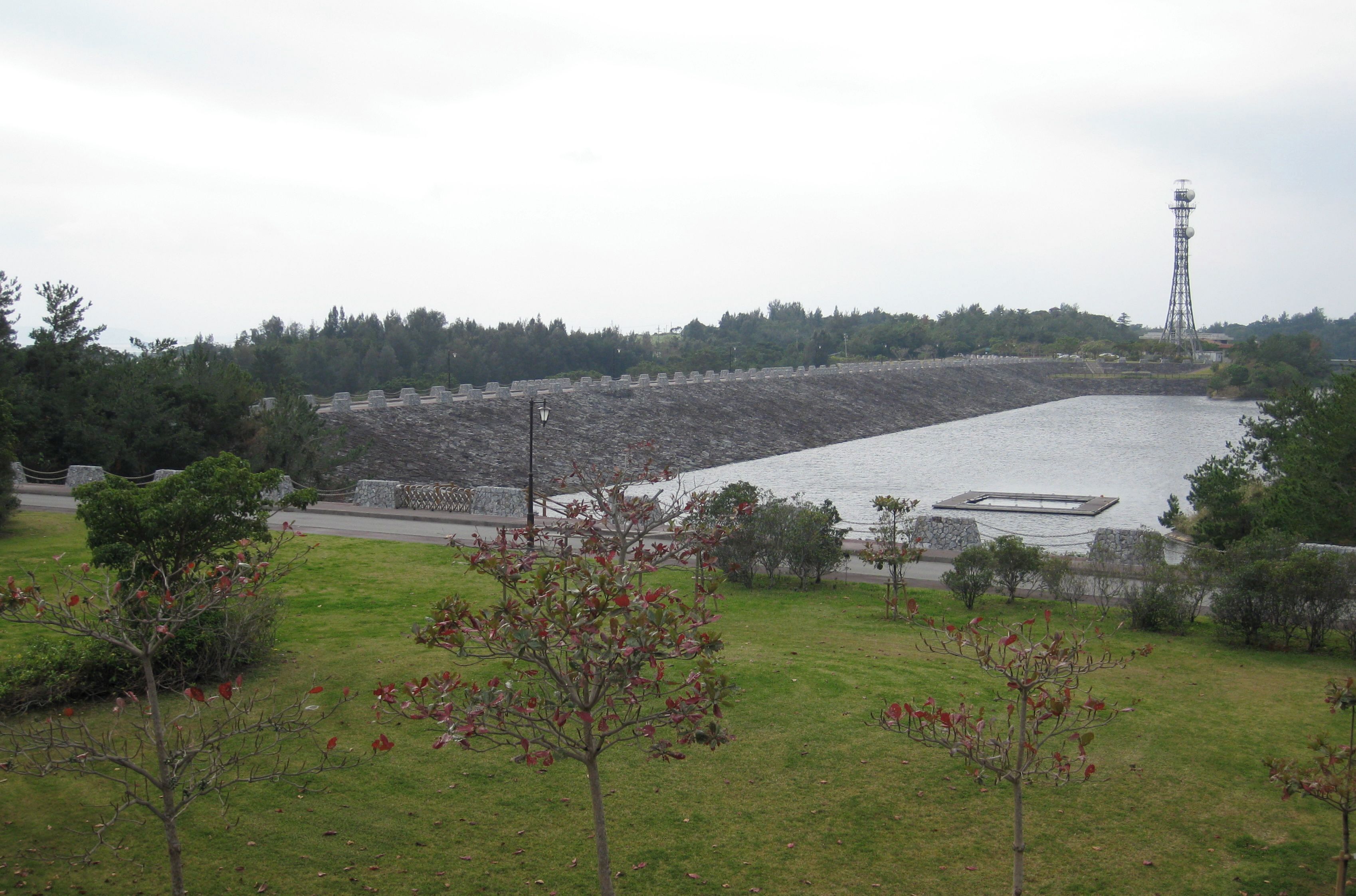 Kanna Side Dam in Okinawa, Japan