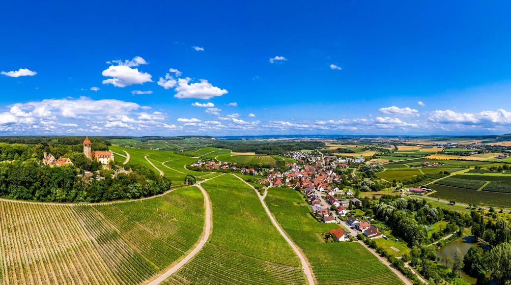 Aerial view, Stocksberg Castle, Stockheim, Brackenheim, Baden-Württemberg, Germany