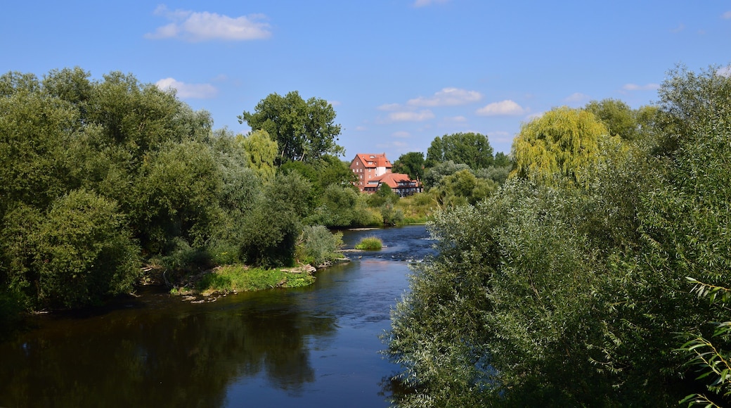 Historical Water Mill in the Town Neustadt am Rübenberge, Lower Saxony