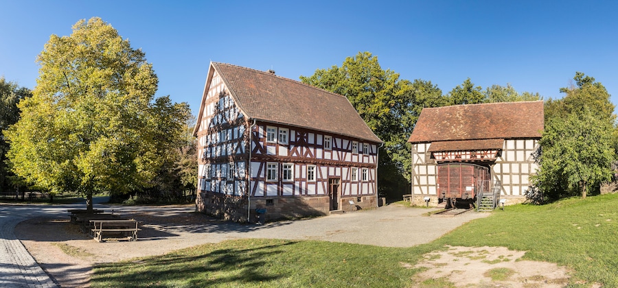 old farm houses at Hessenpark in Neu Anspach
