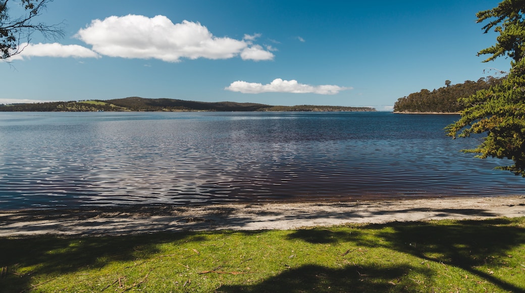 pristine beach landscape in Kettering in Tasmania, Australia near Peppermint Bay
