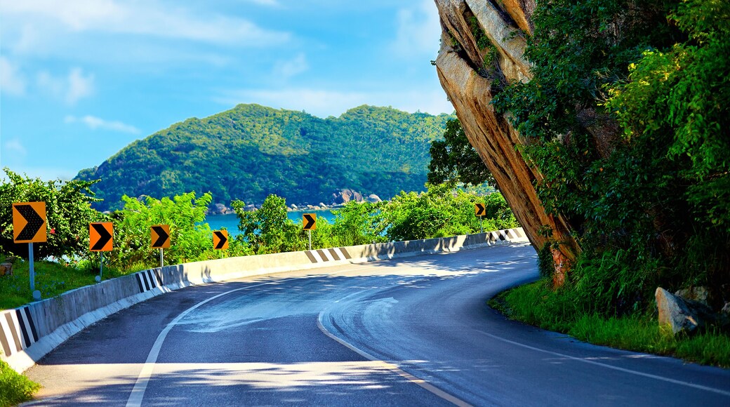 The Big Rock road at Hua Thanon, Samui Island, Thailand, local landmark; Shutterstock ID 284153207