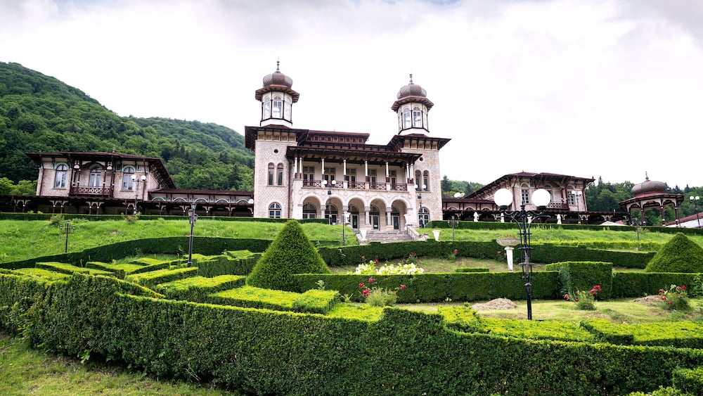 Old Castle casino at Slanic Moldova, Romania