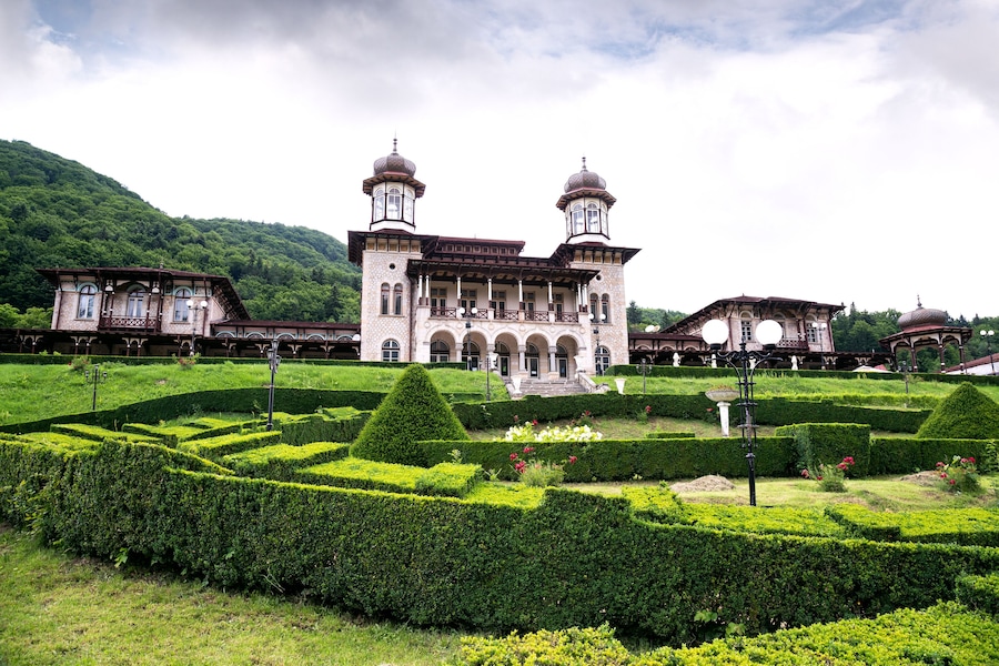 Old Castle casino at Slanic Moldova, Romania