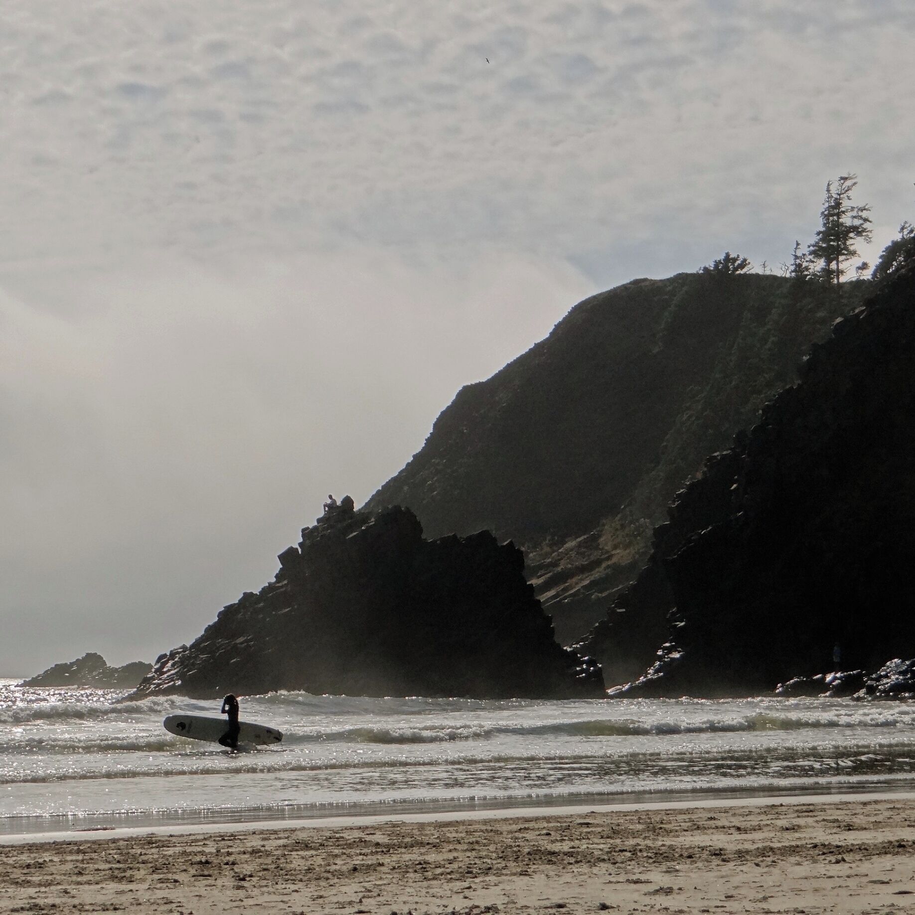 The water is cold for swimming, but has great waves for surfing!! Go for it!

#waterlust