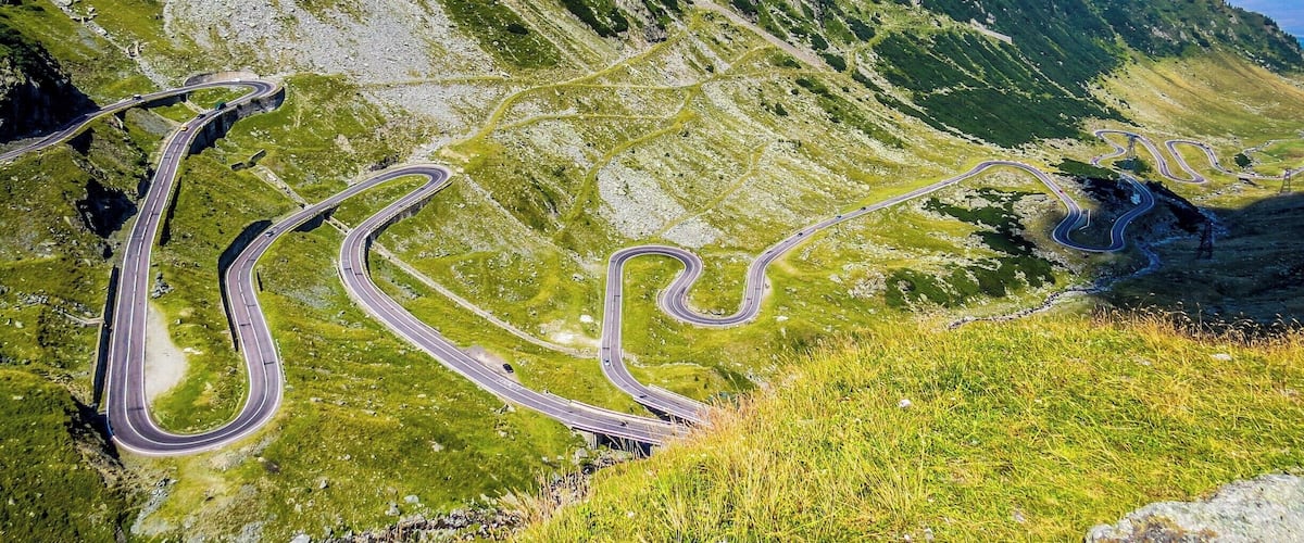 Transfagarasan road in Romenia.