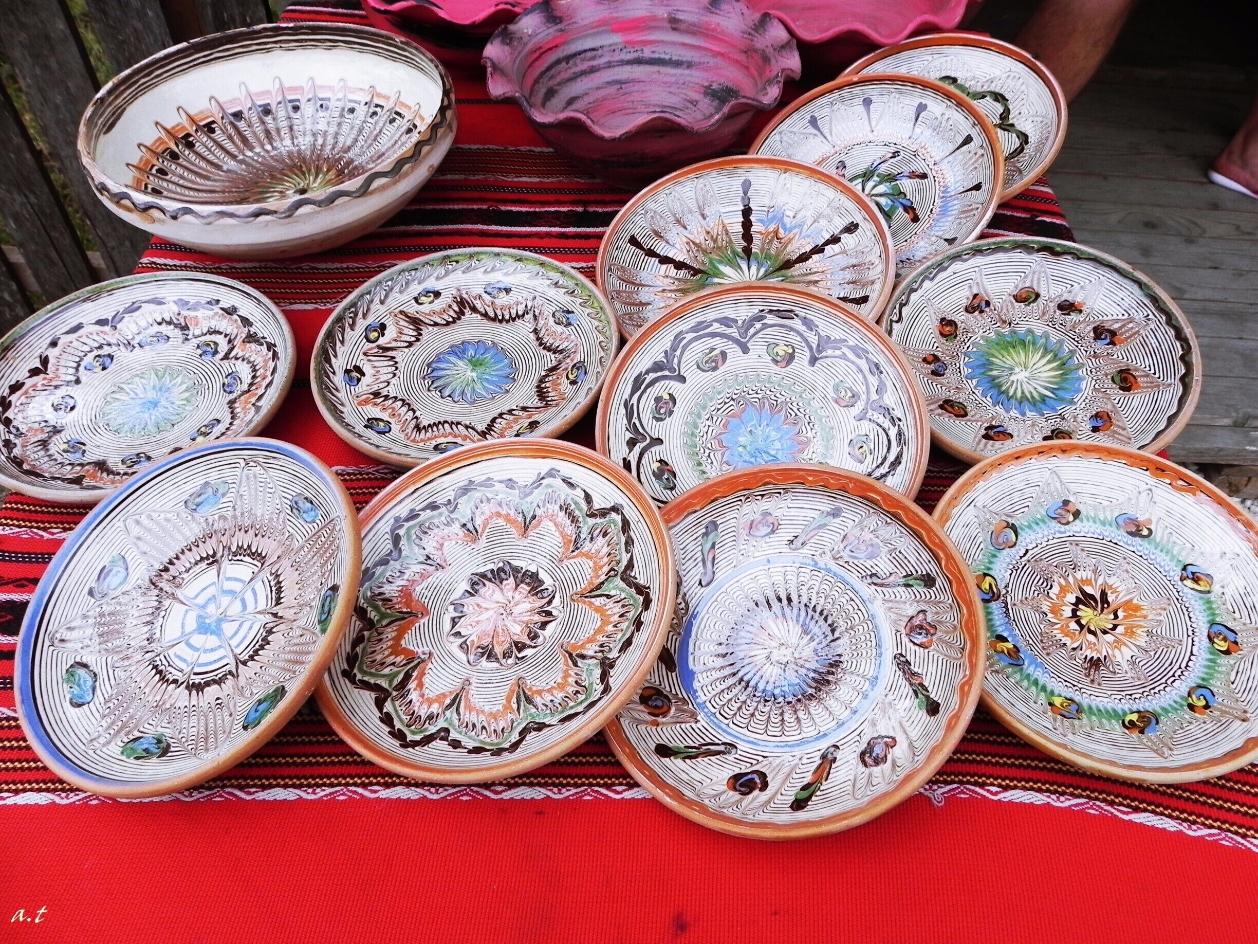 A collection of intricately designed bowls with colorful patterns and designs.