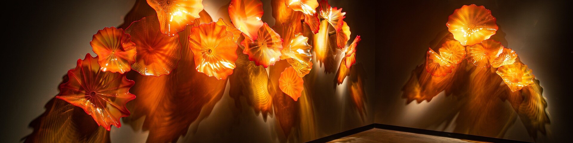 Chihuly Collection showing interior views and art