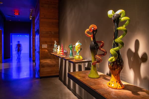 Chihuly Collection showing interior views and art