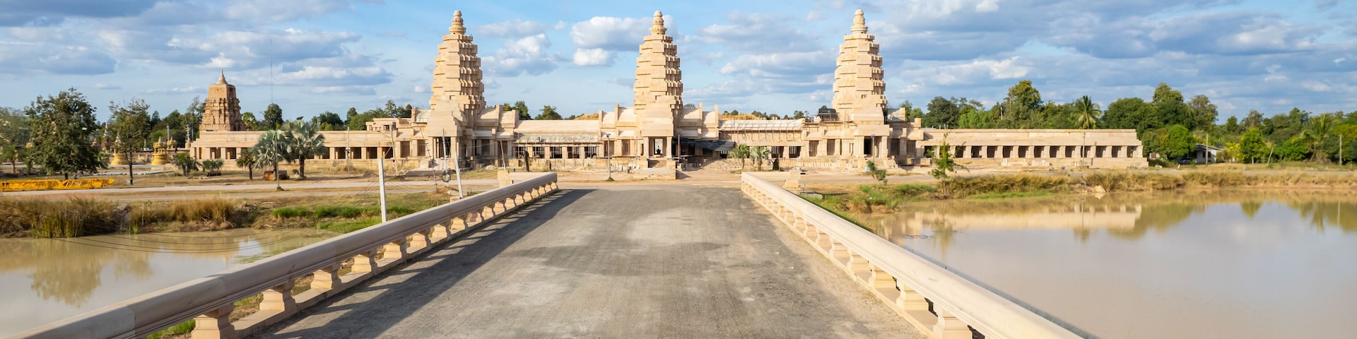 View of Prasat Hin, Wat Phu Man Fa, Nang Rong District, Buriram Province, Thailand.