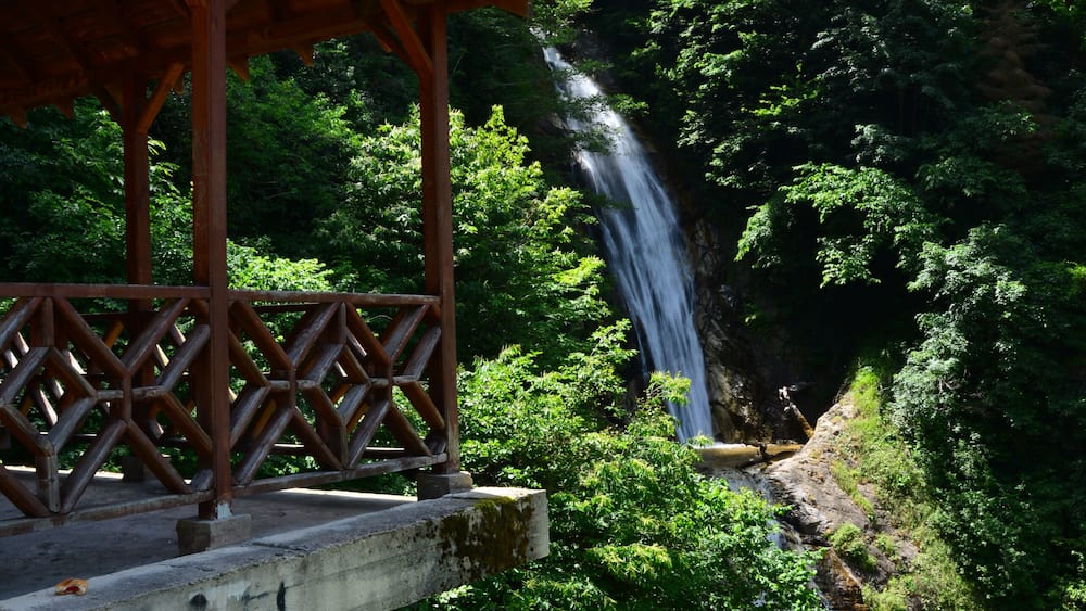 Manle Waterfall in Ikizdere, Rize, Turkey