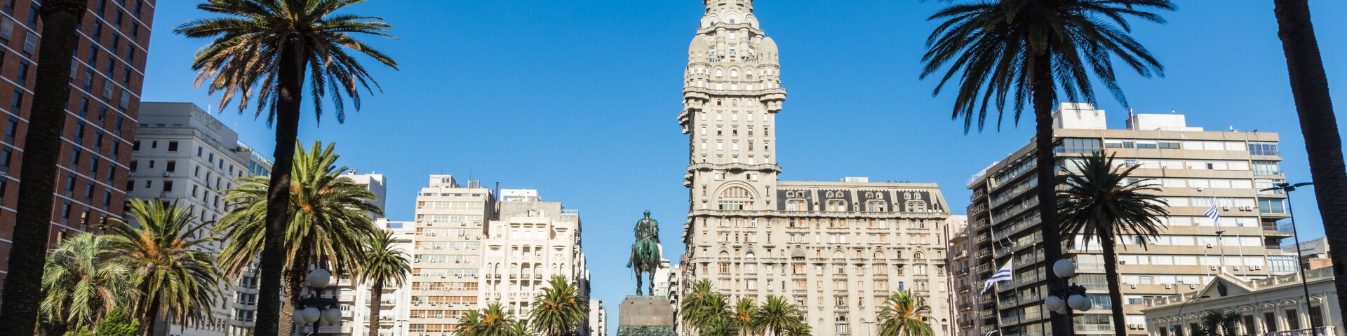 Palacio Salvo in the center of the city of Montevideo, Uruguay.