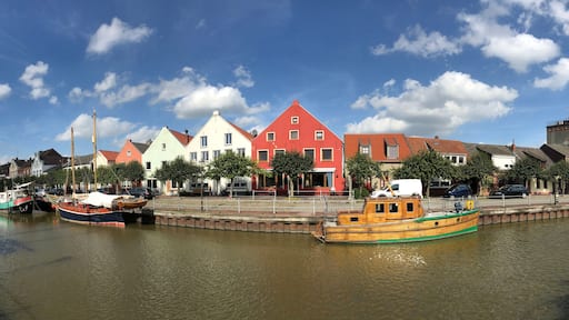 Panorama from the harbor of Weener
