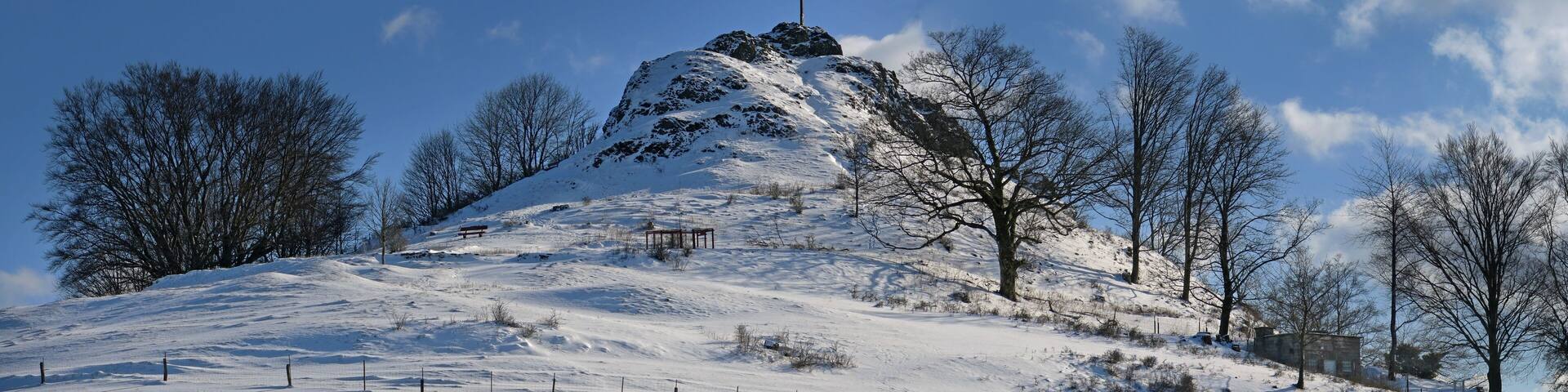 WachtkĂŒppel in the Rhön Mountains seen from northwest