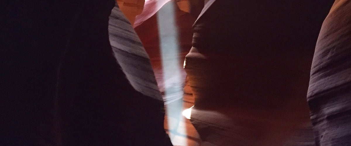 Light breaking through Antelope Canyon #lifeatexpedia