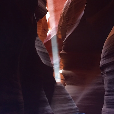 Light breaking through Antelope Canyon #lifeatexpedia