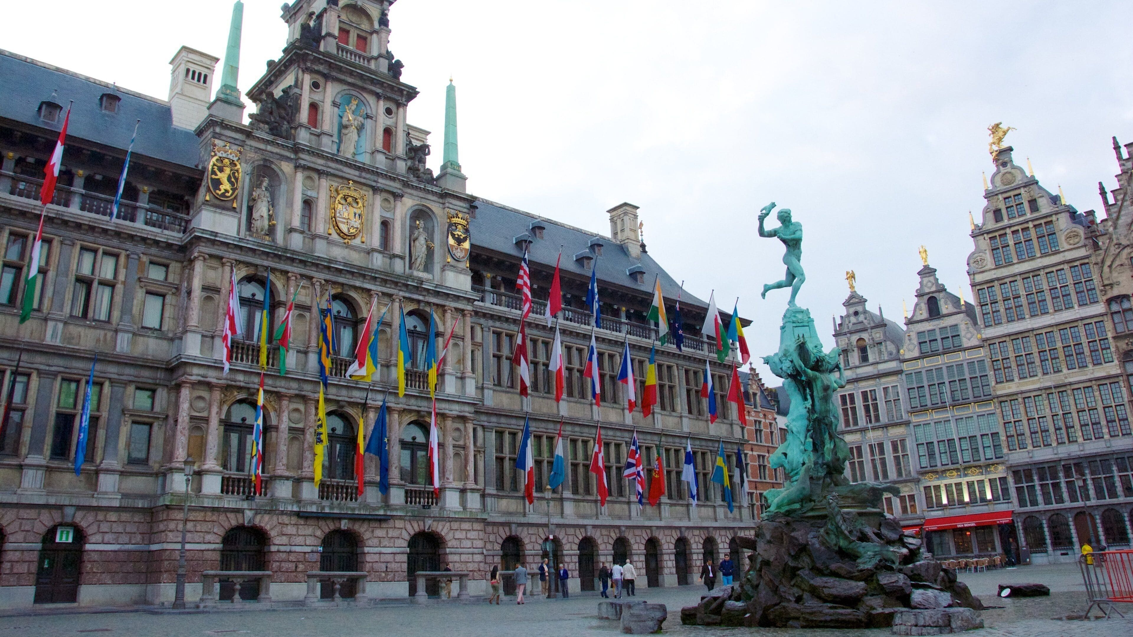 Old Town which includes a statue or sculpture, a city and heritage architecture