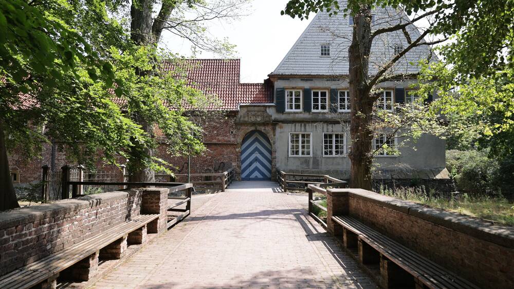 Schöner Sommertag in Kloster Dinklage im Oldenburger Münsterland