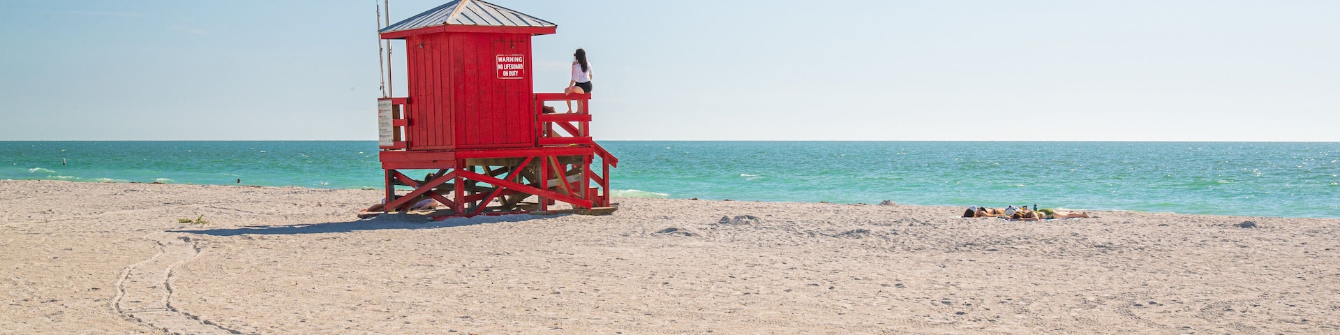 Sand Key Park featuring a sandy beach and general coastal views