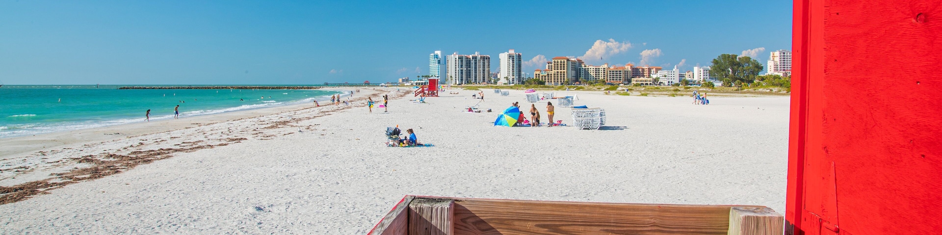 Sand Key Park showing general coastal views and a sandy beach