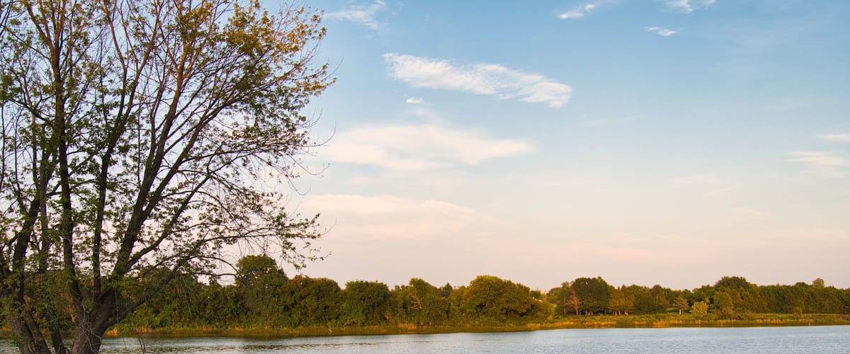 Scenic Pond at Veterans Park in Spring Hill KS