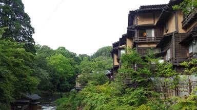 ้ปๅทๆธฉๆณใฎ้ขจๆฏ๏ผ็ๆฌ็ๅๅฐๅฝ็บ๏ผ,kurokawa onsen,minamioguni town,kumamoto pref,japan