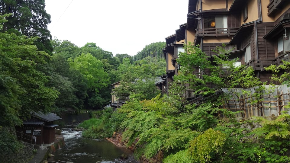 黒川温泉の風景(熊本県南小国町),kurokawa onsen,minamioguni town,kumamoto pref,japan
