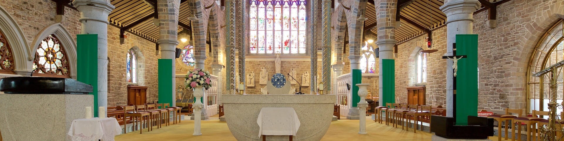 St. John\'s Parish showing religious aspects, interior views and heritage elements