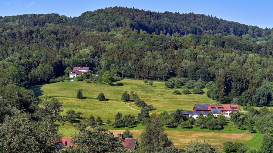 Beautiful Deggenhausertal. Its a popular hiking area near of Lake Constance. Baden-Württemberg, Germany