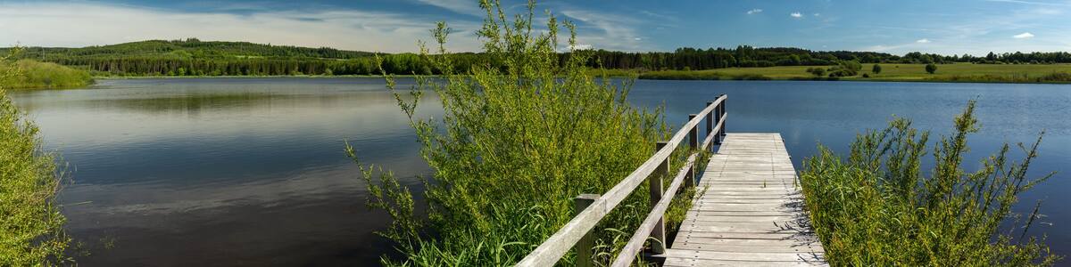 Panorama of the volcanic Jungferweiher