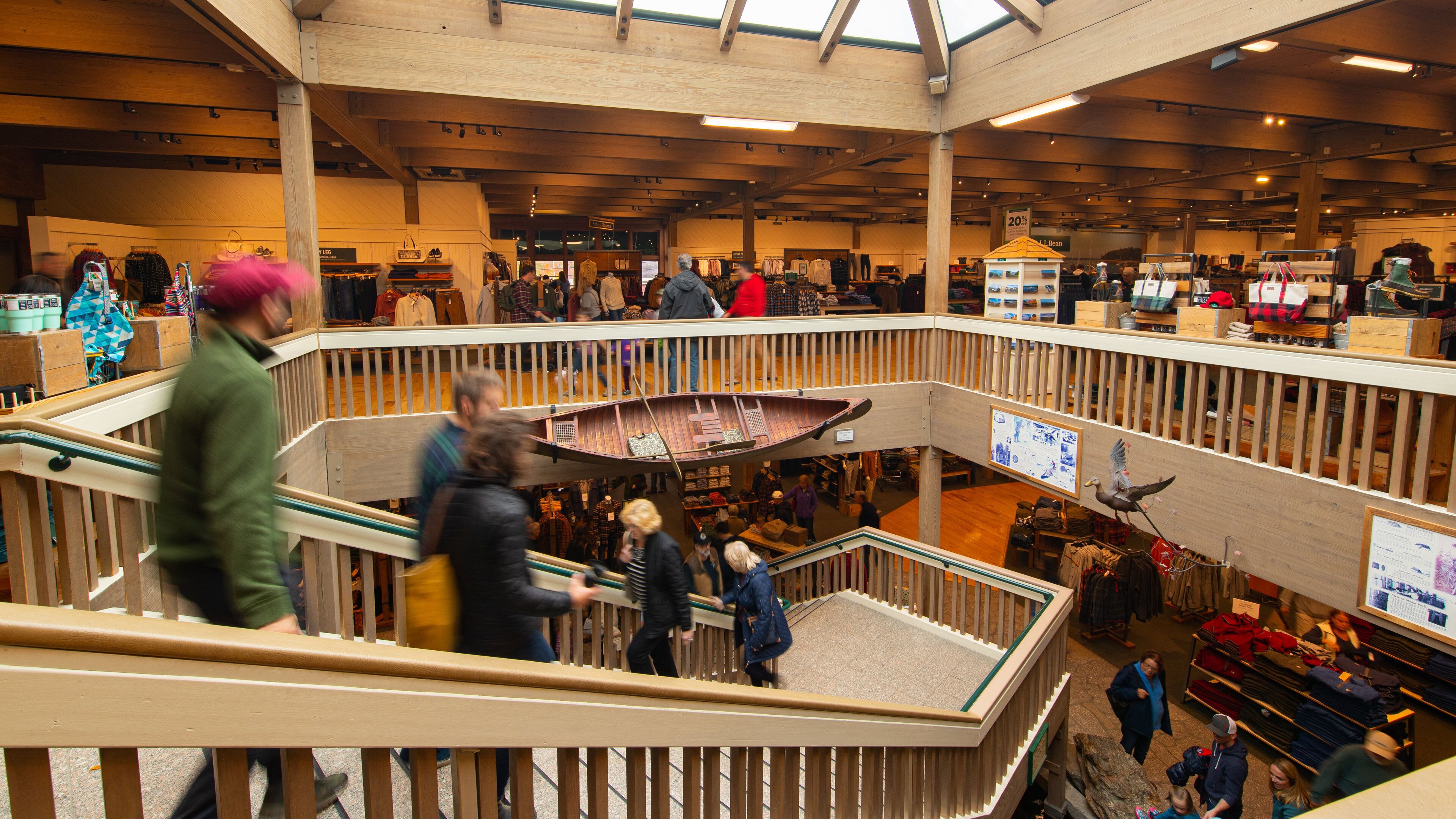 LL Bean Flagship Store showing shopping and interior views
