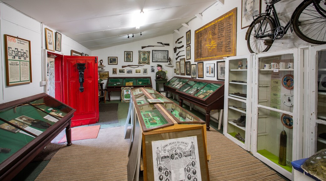 Cashel Folk Village featuring heritage elements and interior views