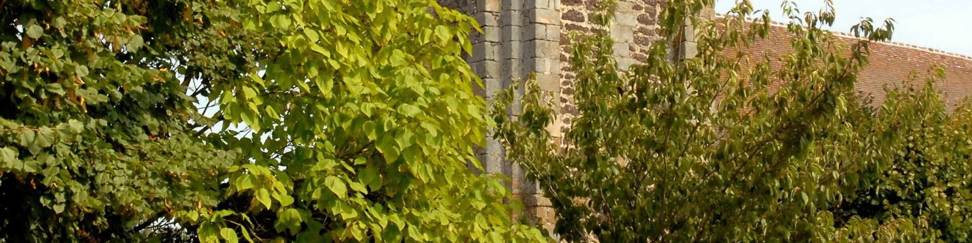 Ville de Francheville, l'église et son clocher, commune de l'Eure, Normandie, France