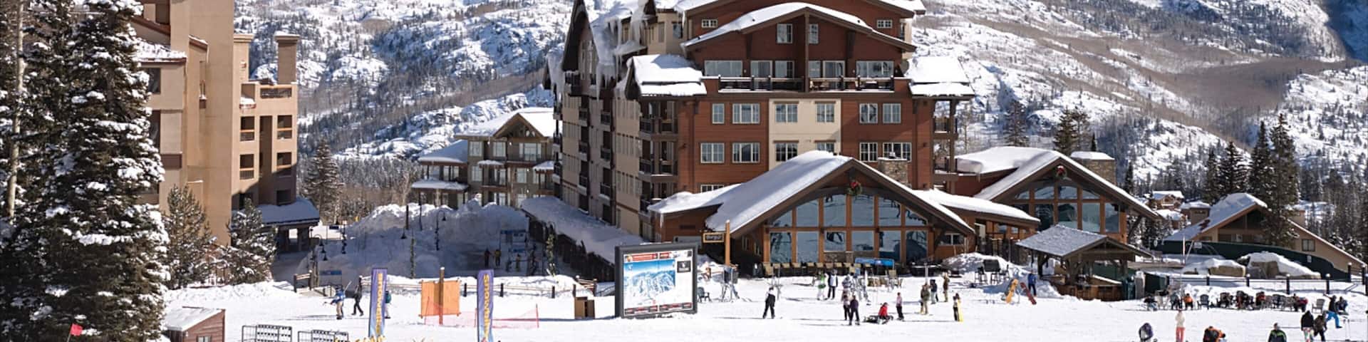 Purgatory Ski Area featuring snow, mountains and a luxury hotel or resort