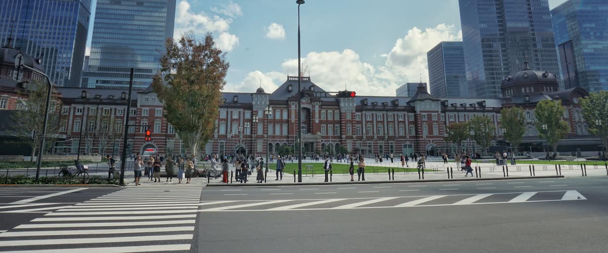 The old facade of Tokyo Station.