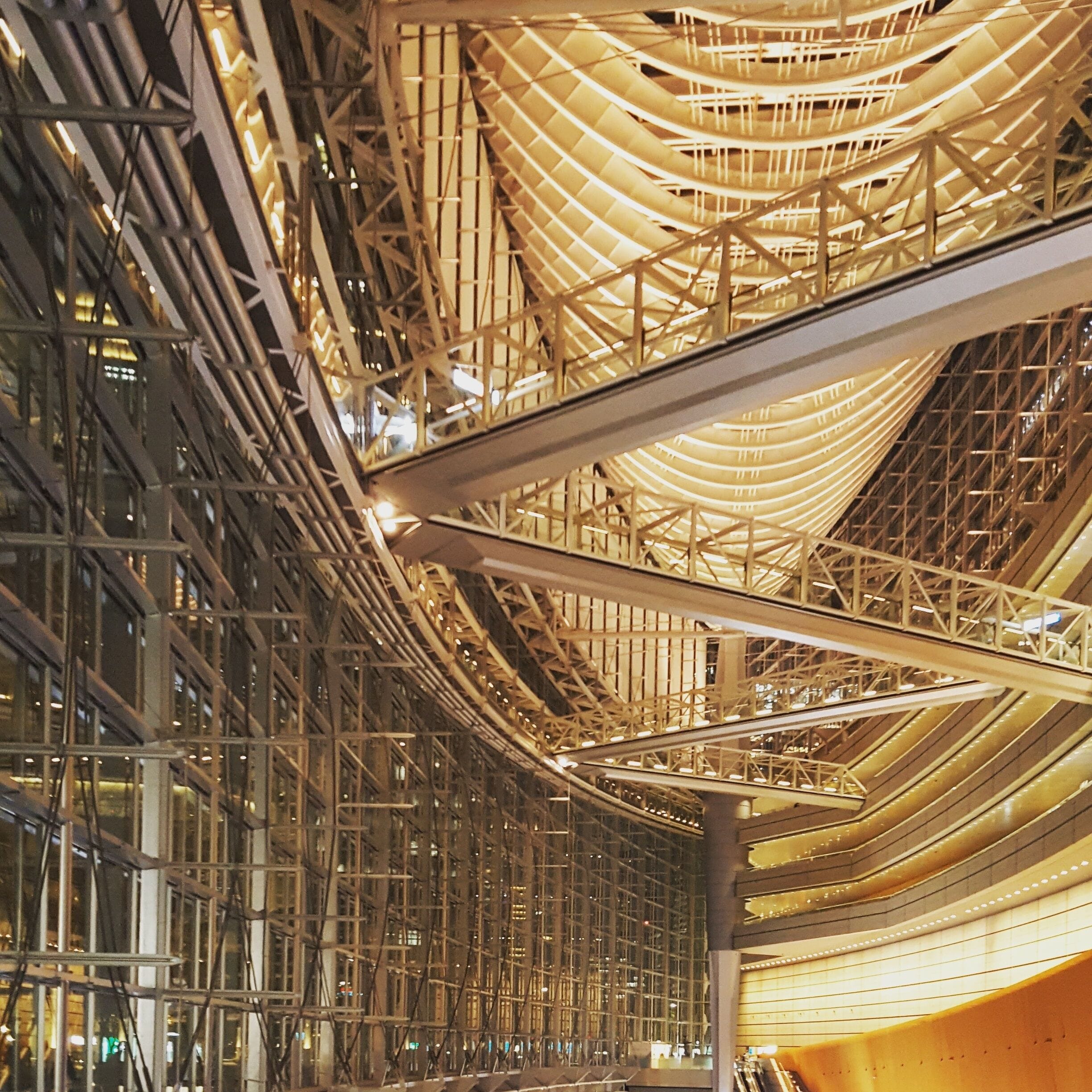 Tokyo International Forum, Tokyo's largest exhibition center and just a few blocks from Tokyo Station, is beautiful at night  #stunningstructures #LifeatExpedia