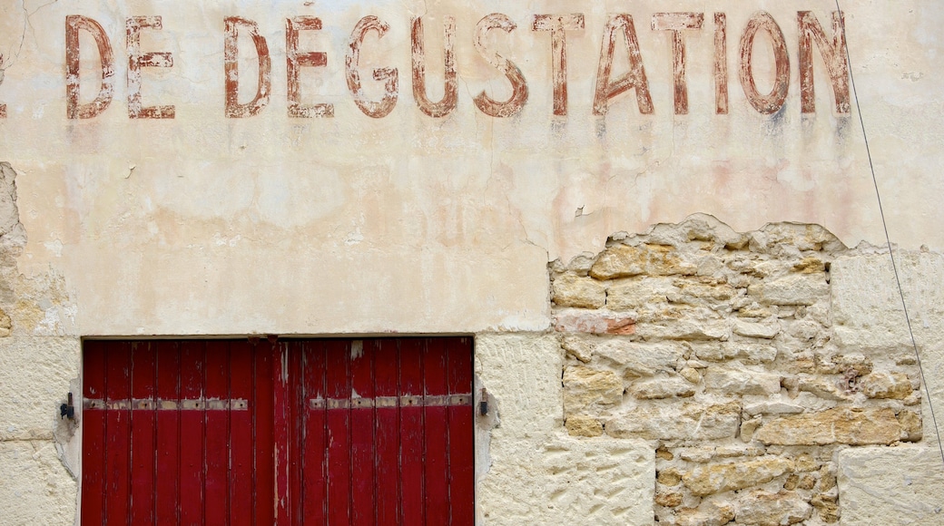 Sauternes featuring signage