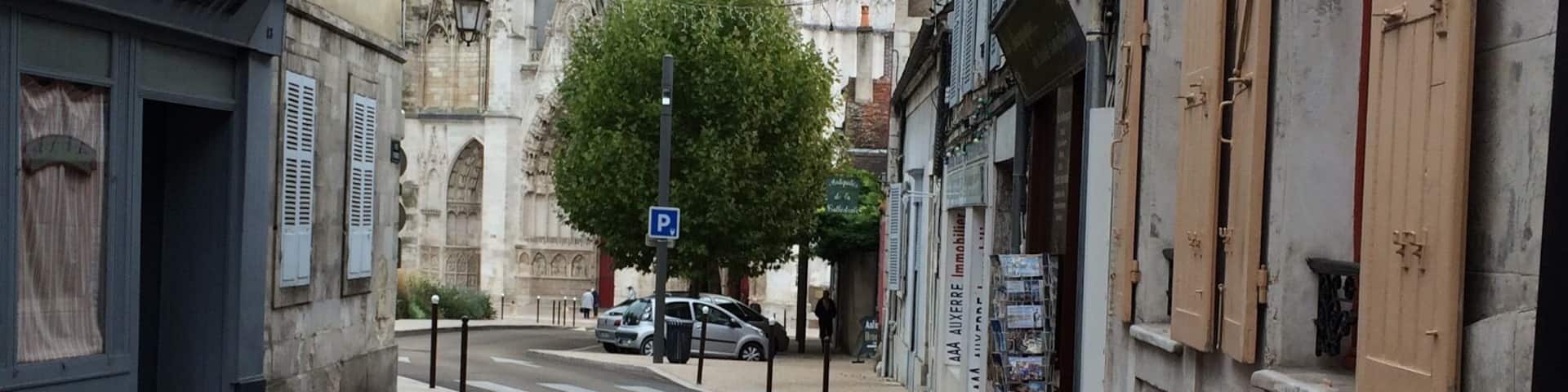 A lovely city that we haven't had a chance to explore much (it's where we catch the train to Paris when we've visited friends in Bourgogne), but I hope we can remedy this soon. This is a view of the cathedral.