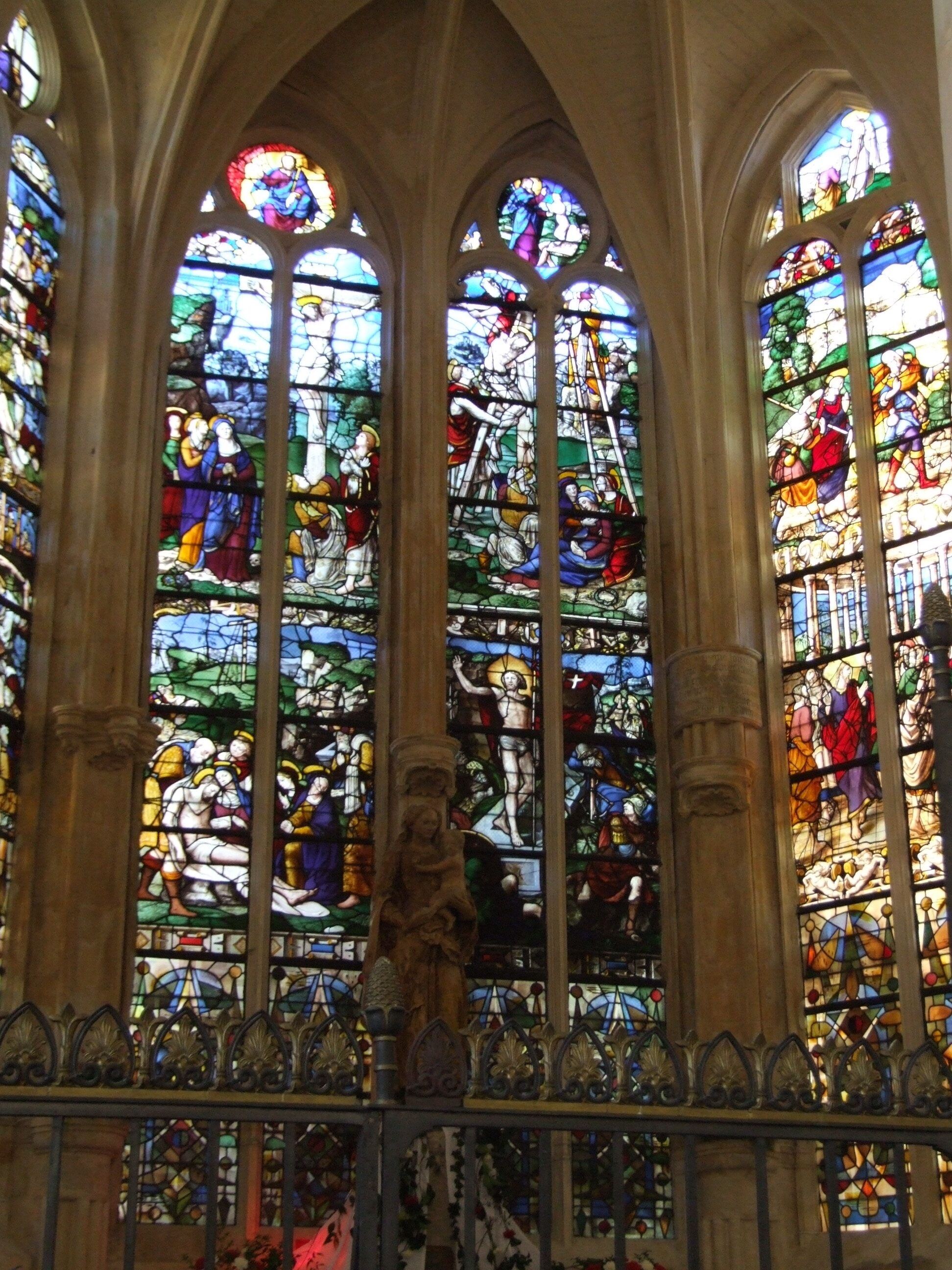 Saint-Eusebe church, Auxerre, Burgundy, FRANCE