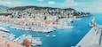 Panorama photo of the Port Lympia of Nice