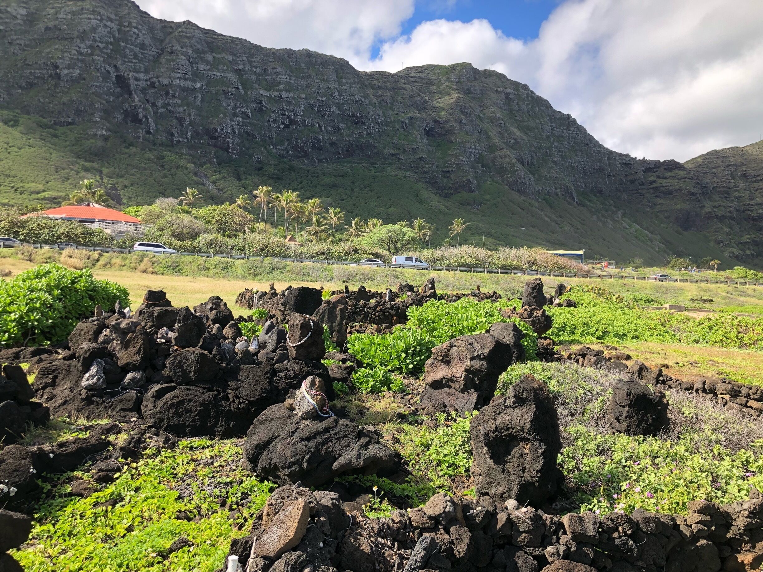 Across the street from Sea Life Park (we did not go there) is a beautiful Sacred Space reminiscent of Kukaniloko. Not a lot of info but what I could found spoke of a Ku Sacred site and the mountains behind it being linked. Beautiful energy everywhere there!