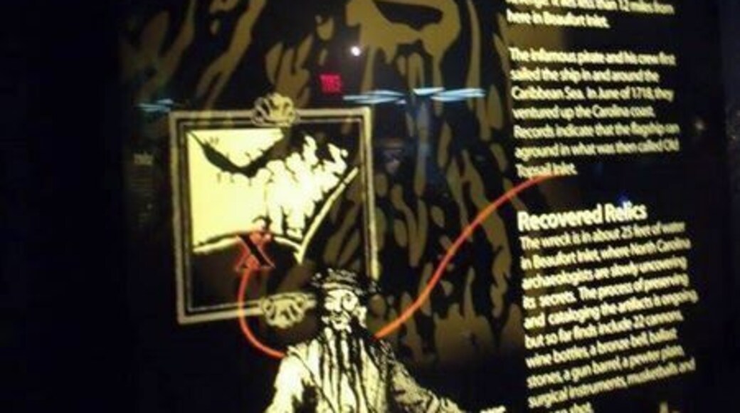 Discover the relics from the shipwreck of Blackbeard's "Queen Anne's Revenge" exhibited in this Maritime Museum in Beaufort, NC.