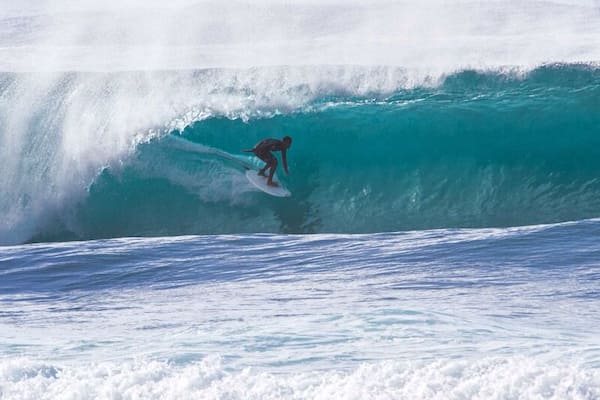 Monsters are real!!! One incredible bomb off the 2nd reef.