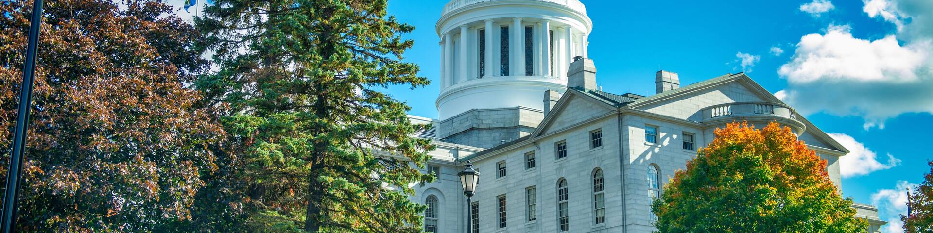 Maine State House is the capitol building of Maine in historic downtown of Augusta