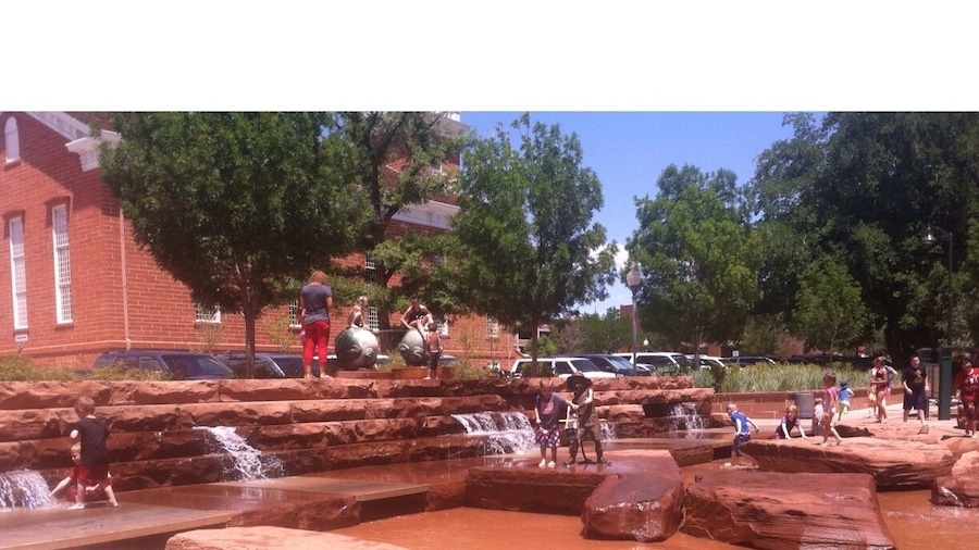 Water park. Great to cool off in the 111 degree temp