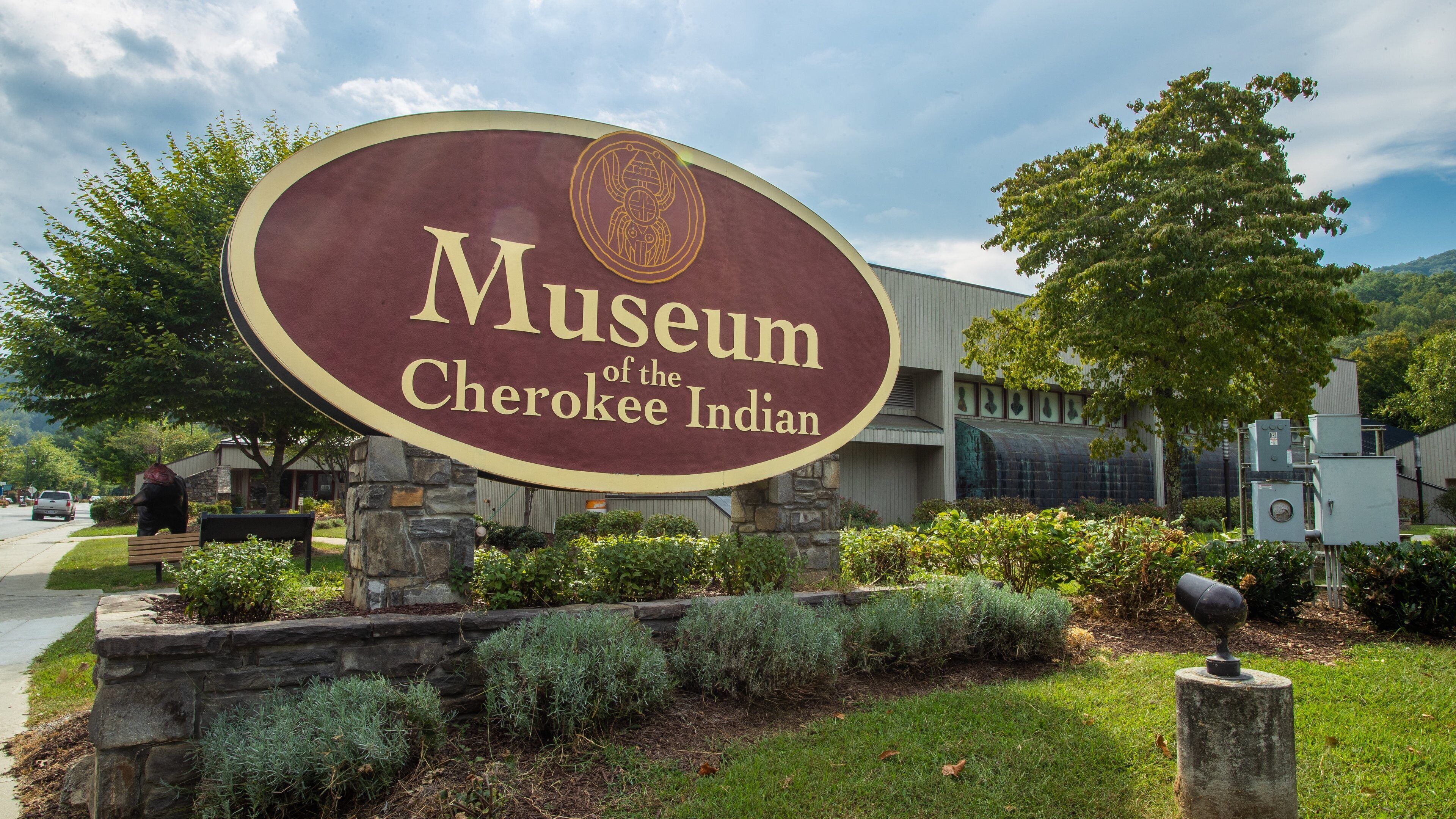 Museum of the Cherokee Indian showing signage