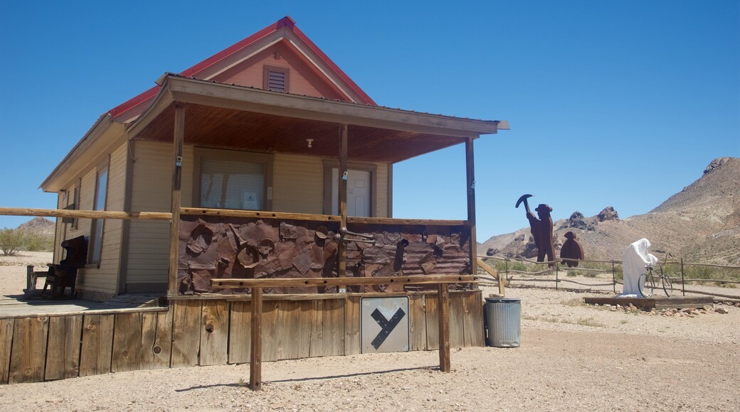 Goldwell Open Air Museum montrant patrimoine historique et vues du désert